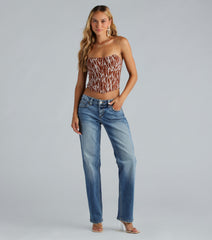 90s Style Low-Rise Relaxed Fit Jeans