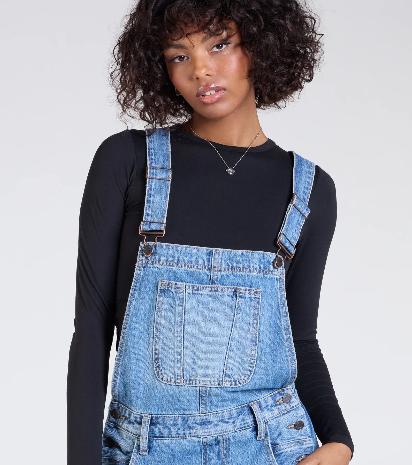 Casual Aesthetic Baggy Denim Overalls