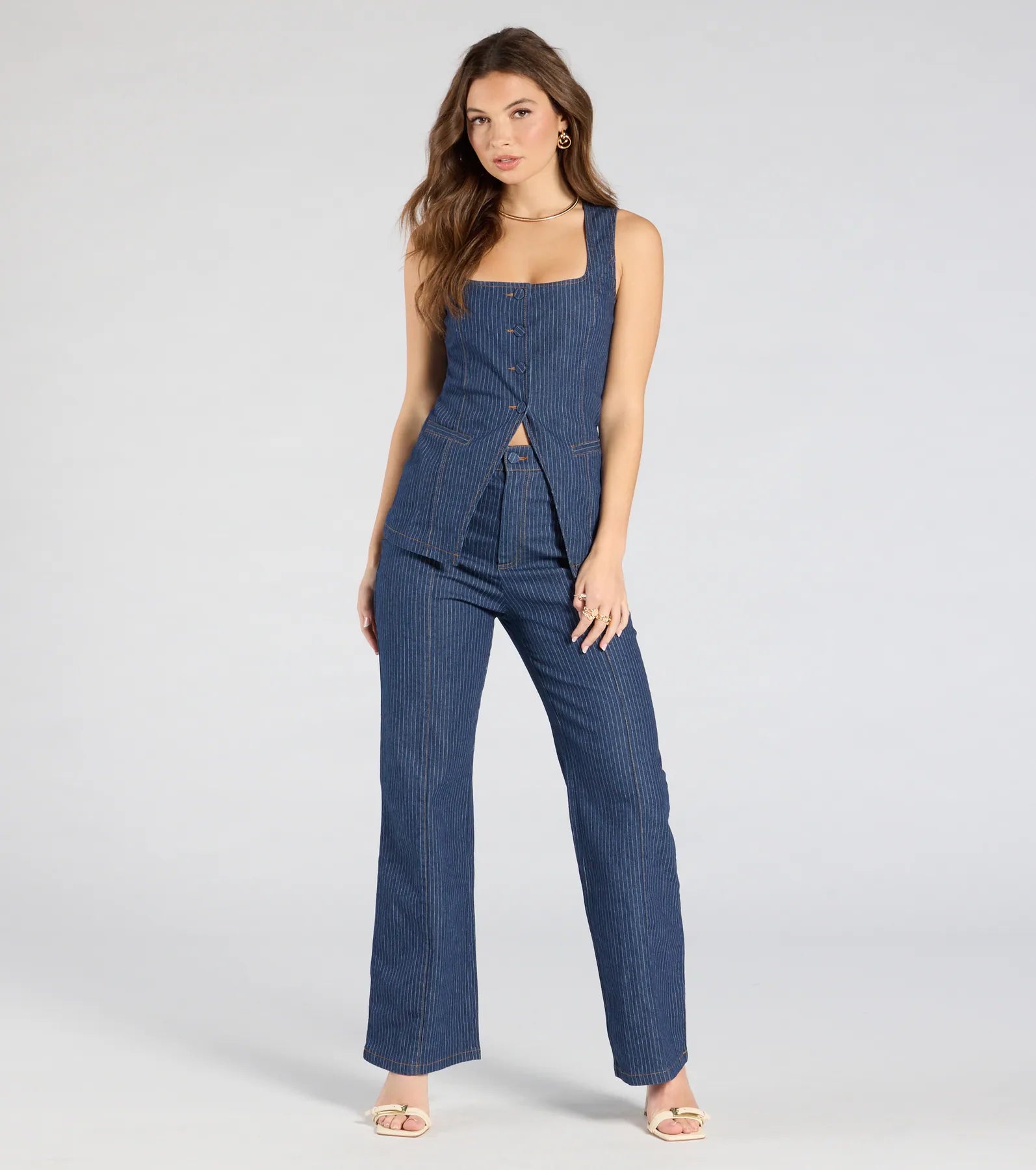 Fresh Perfection High-Rise Wide-Leg Denim Pants