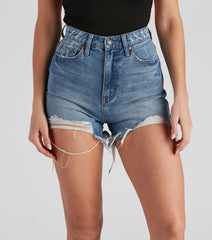 Reese Extra High Waist Cutoff Denim Shorts by Windsor Denim
