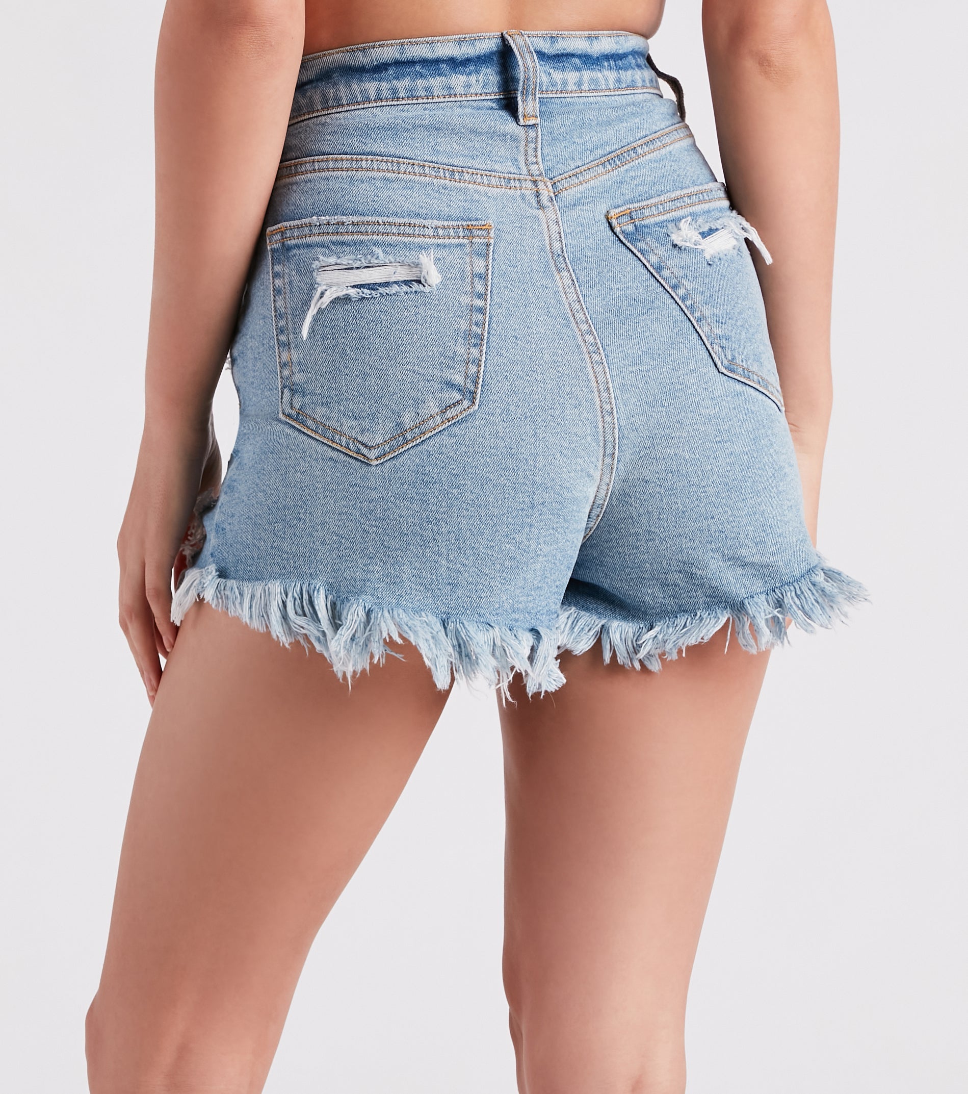 Remy High-Rise Frayed Shorts By Windsor Denim