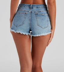 Perfect Day High Waist Denim Shorts