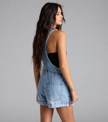 Cute Classic Denim Shortall