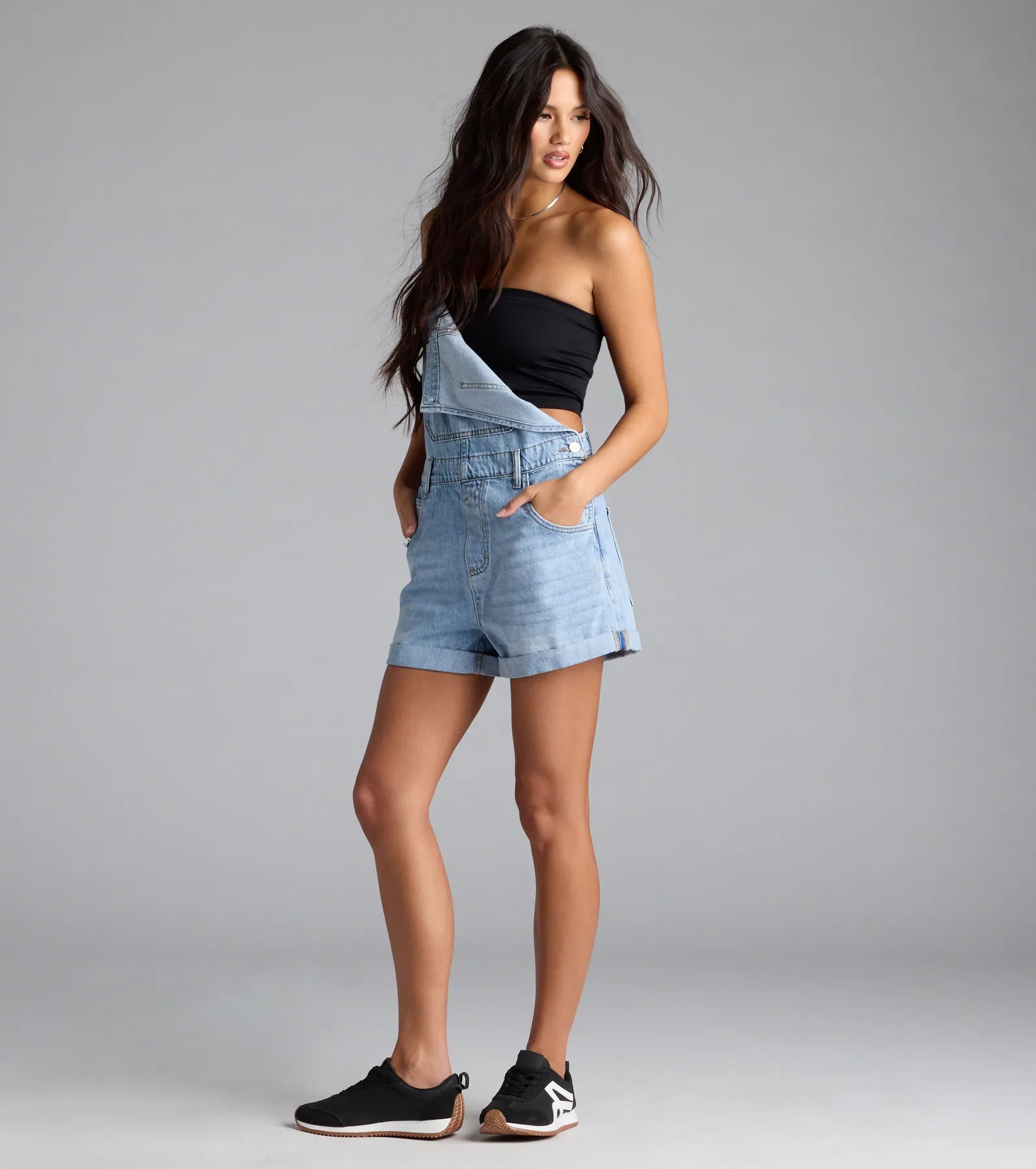 Cute Classic Denim Shortall