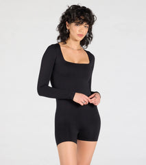 Basically Forever Long Sleeve Seamless Romper