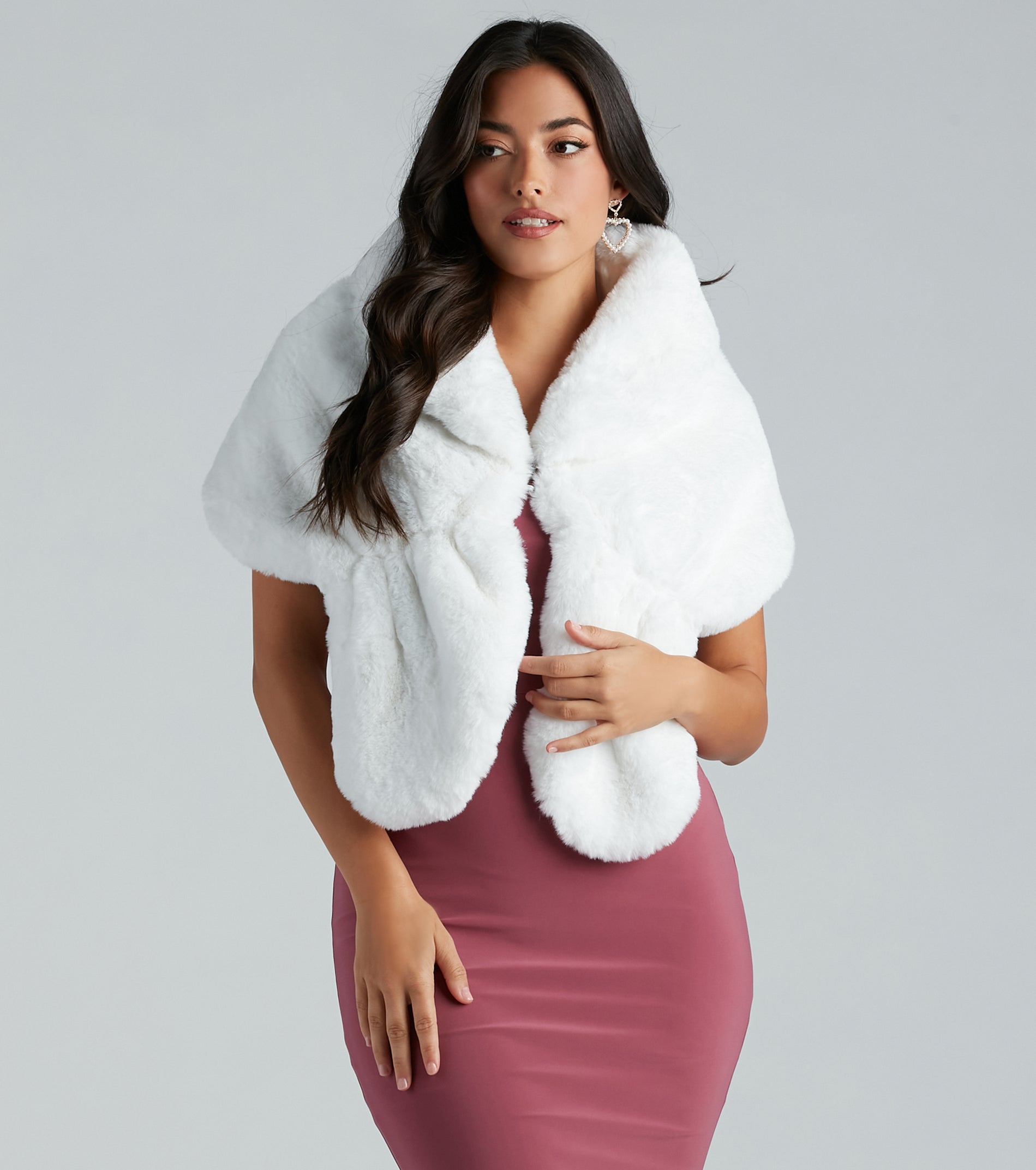 So Luxe Faux Fur Shawl Wrap