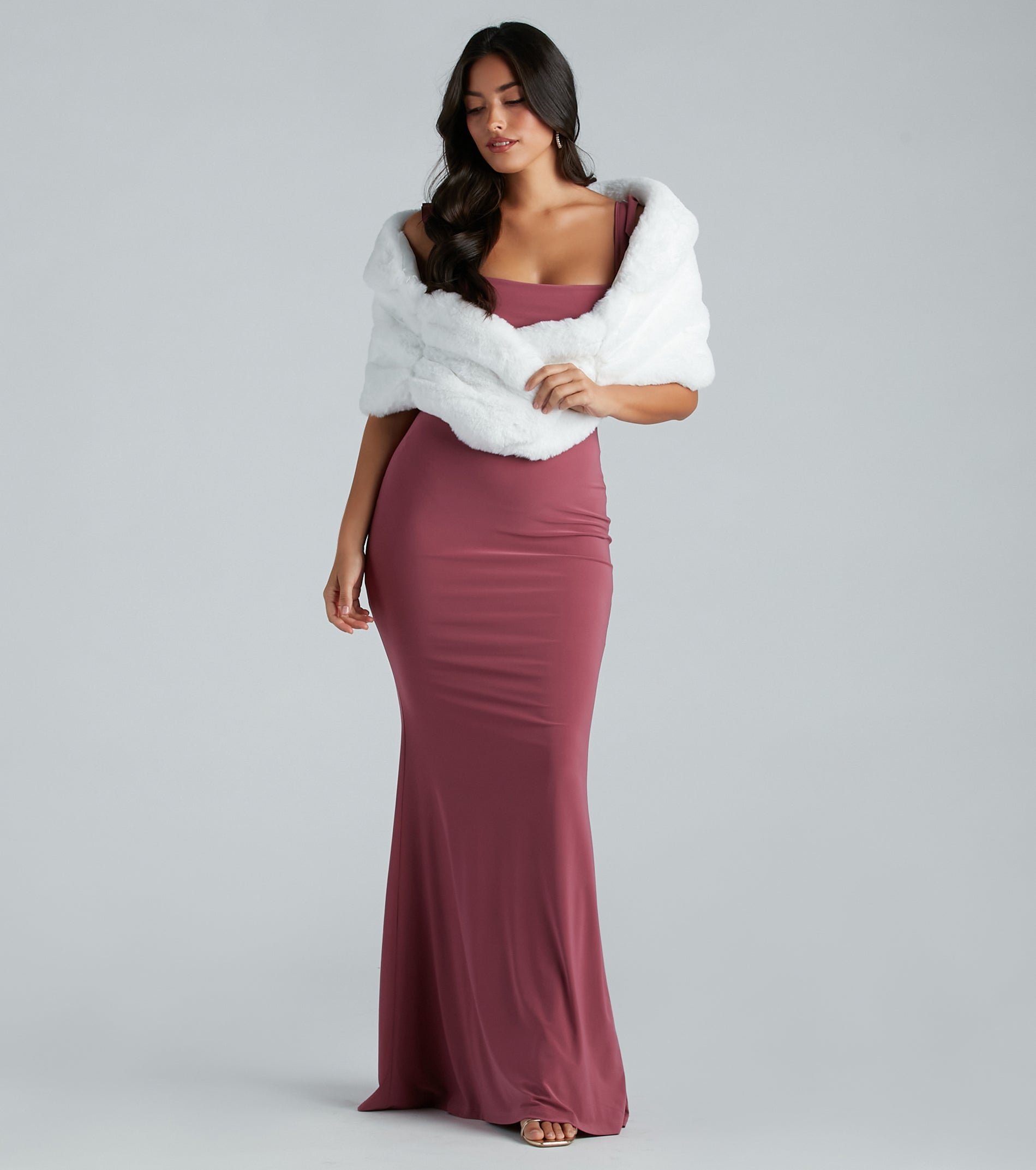 So Luxe Faux Fur Shawl Wrap