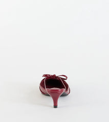 Sweetest Thing Bow Kitten Heel Mules