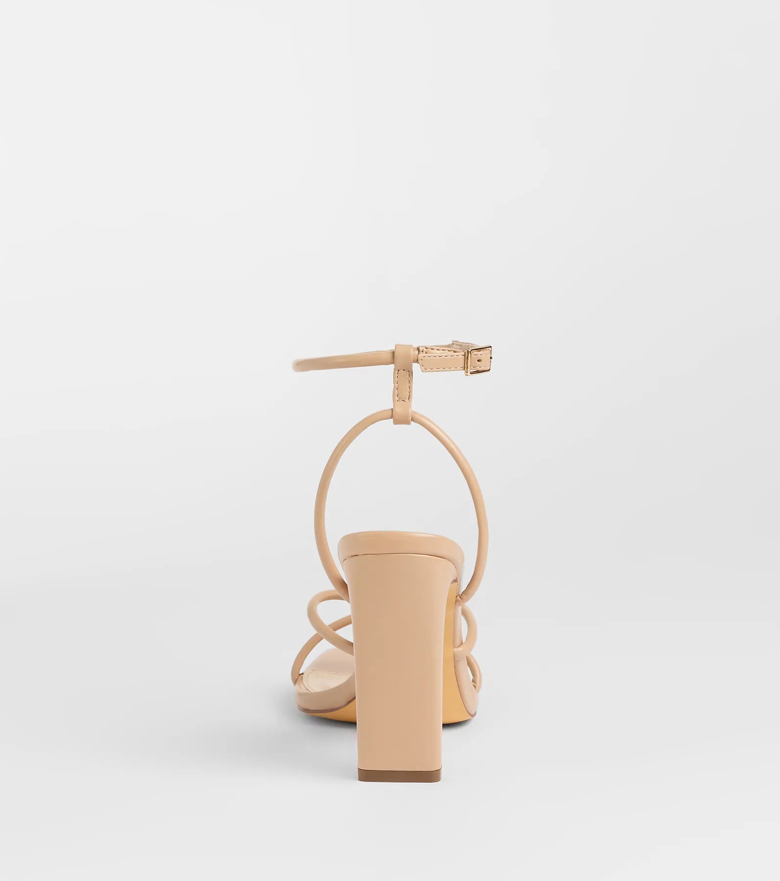 So Elegant Twist Strappy Block Heels