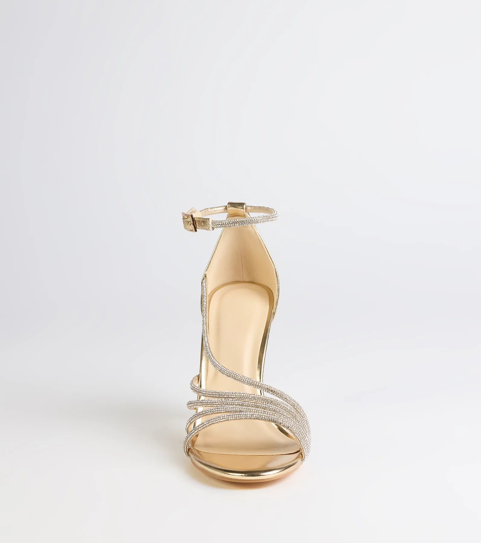 Radiant Night Rhinestone Metallic Stiletto Heels