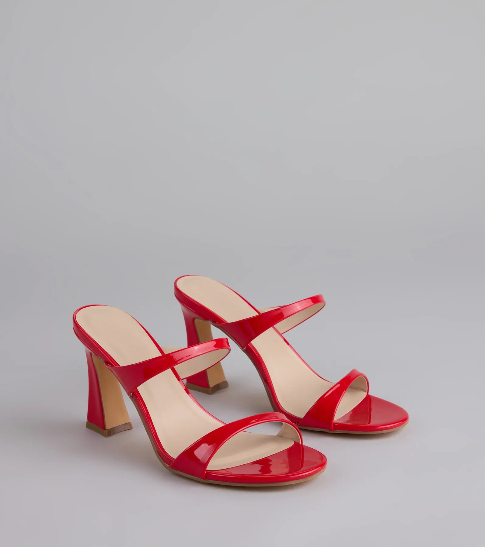 Chic Strut Strappy Block Heel Mules