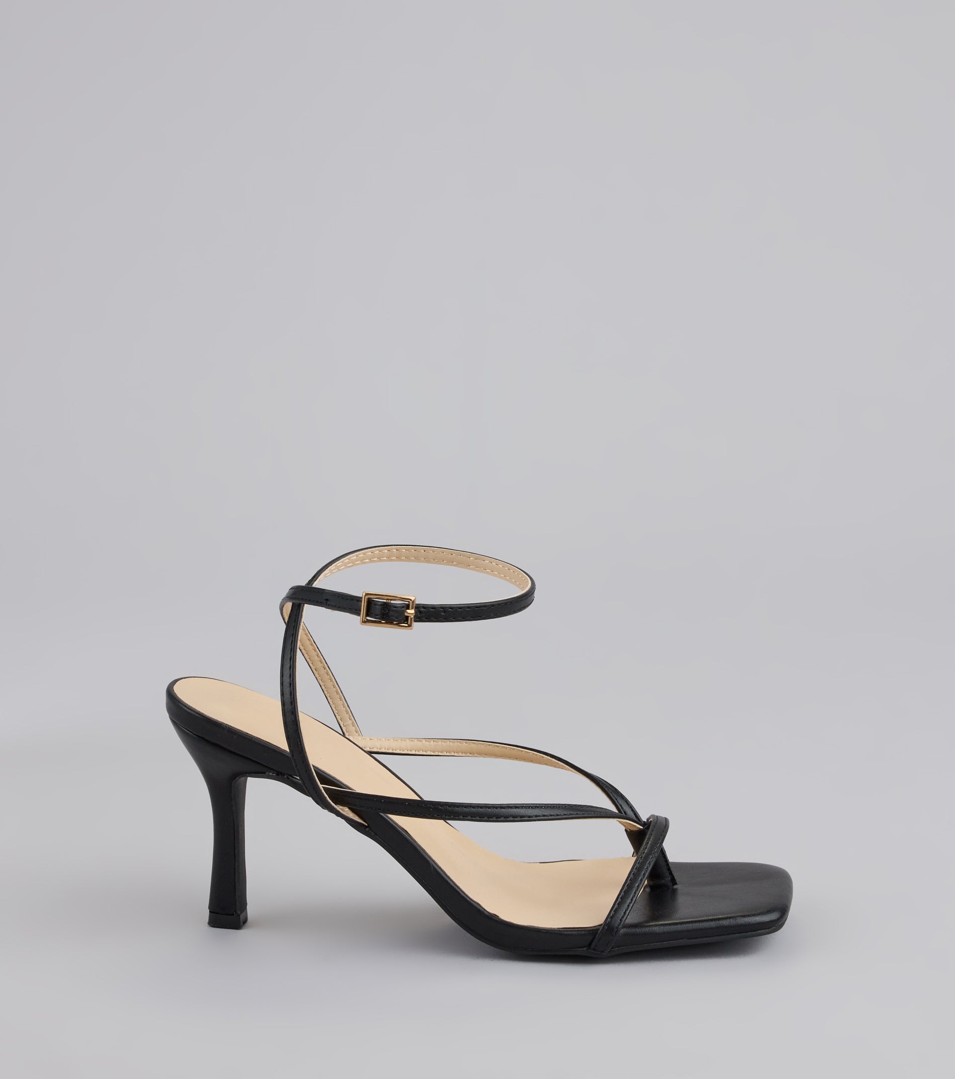 Strut Factor Thong Strappy Stiletto Heels