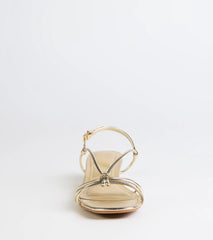 Tied Together Strappy Kitten Heels