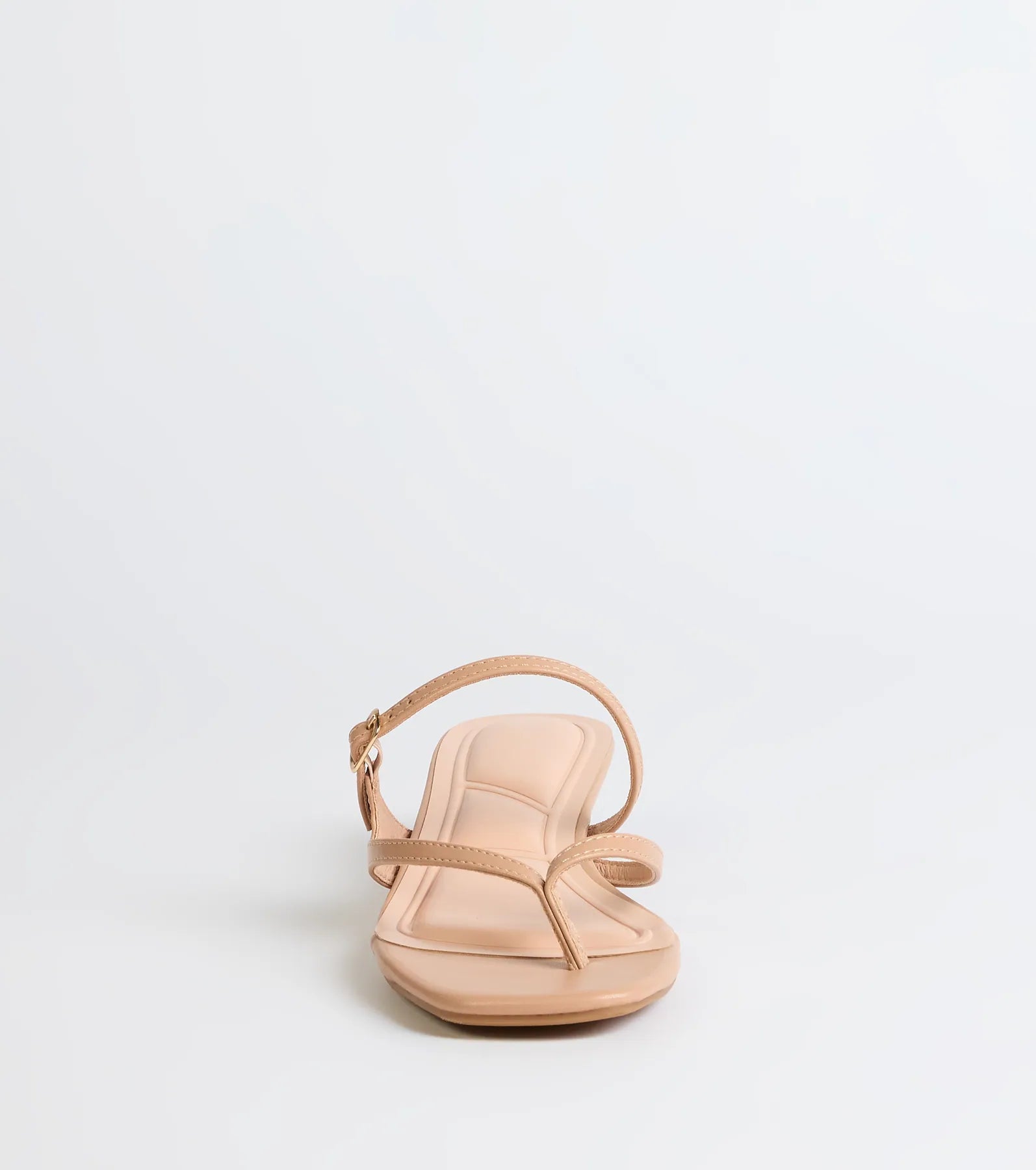 Chic Trend Thong Strap Kitten Heel Mules