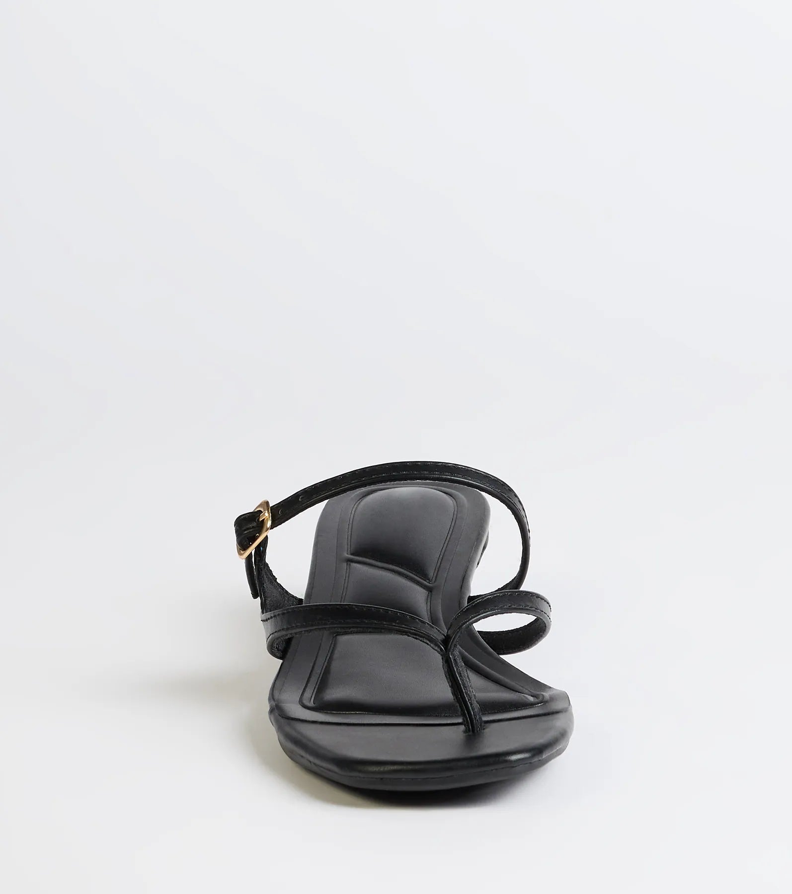 Chic Trend Thong Strap Kitten Heel Mules