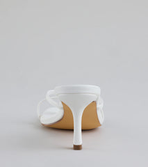 Out And About Strappy Thong Stiletto Mules