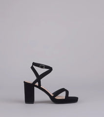 RSVP Yes Strappy Platform Block Heels