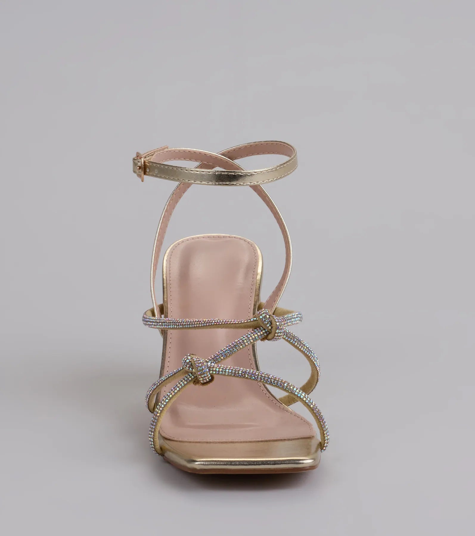 Bring The Glam Rhinestone Block Heels