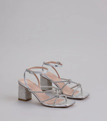 Bring The Glam Rhinestone Block Heels