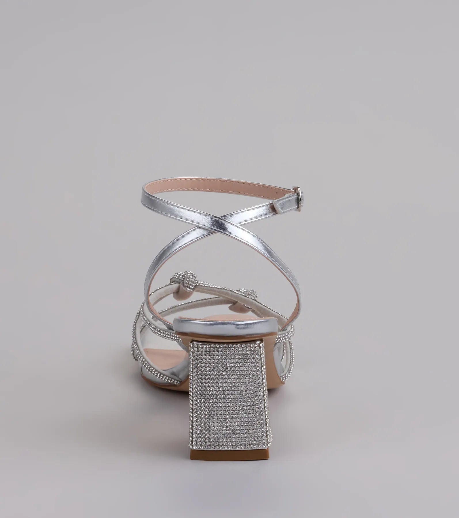 Bring The Glam Rhinestone Block Heels