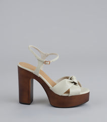 Rise Above Platform Block Heels