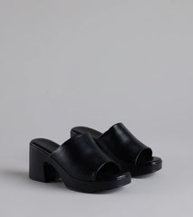 90s Icon Platform Block Heel Mules