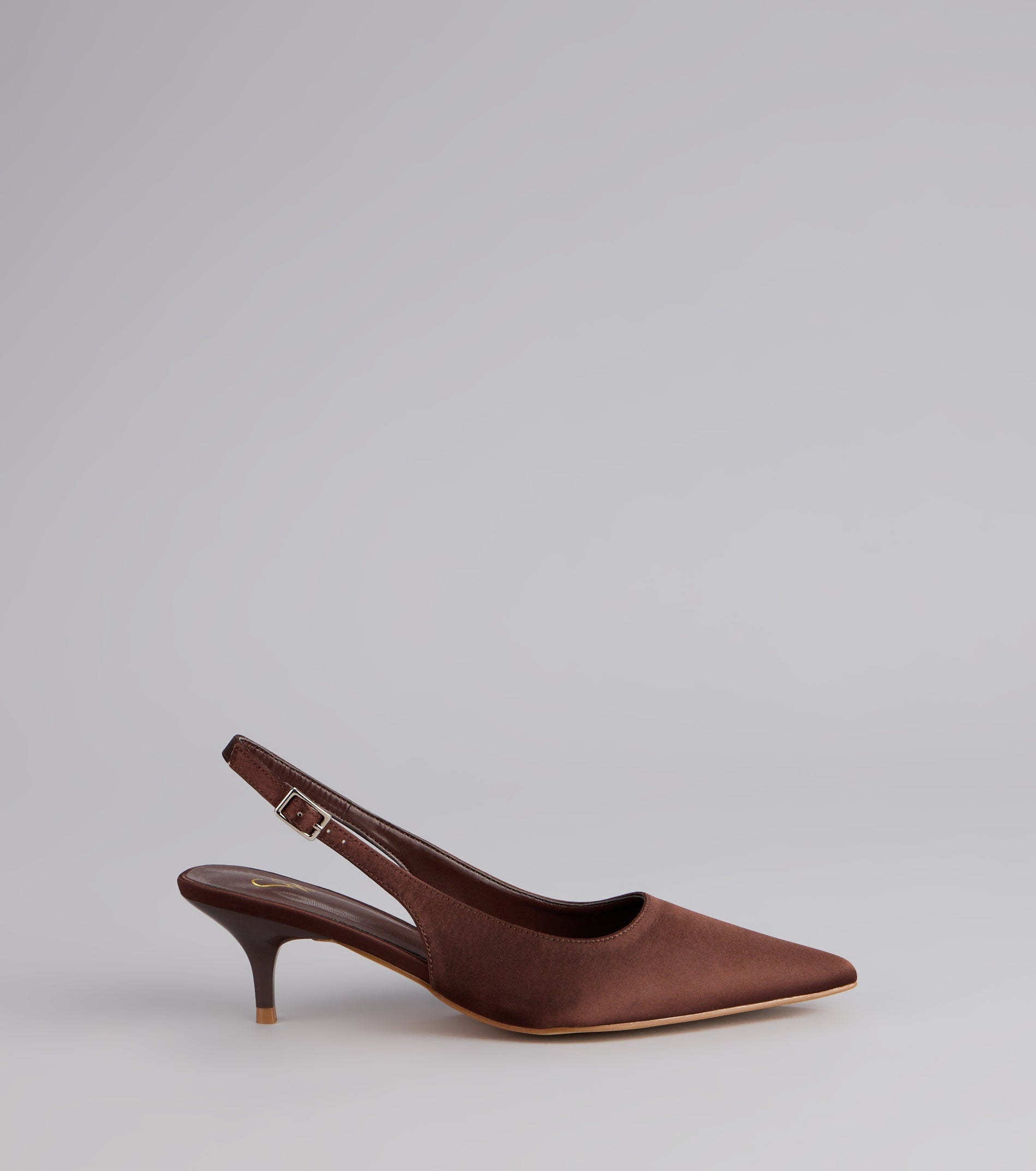 Princess Calling Satin Slingback Heels