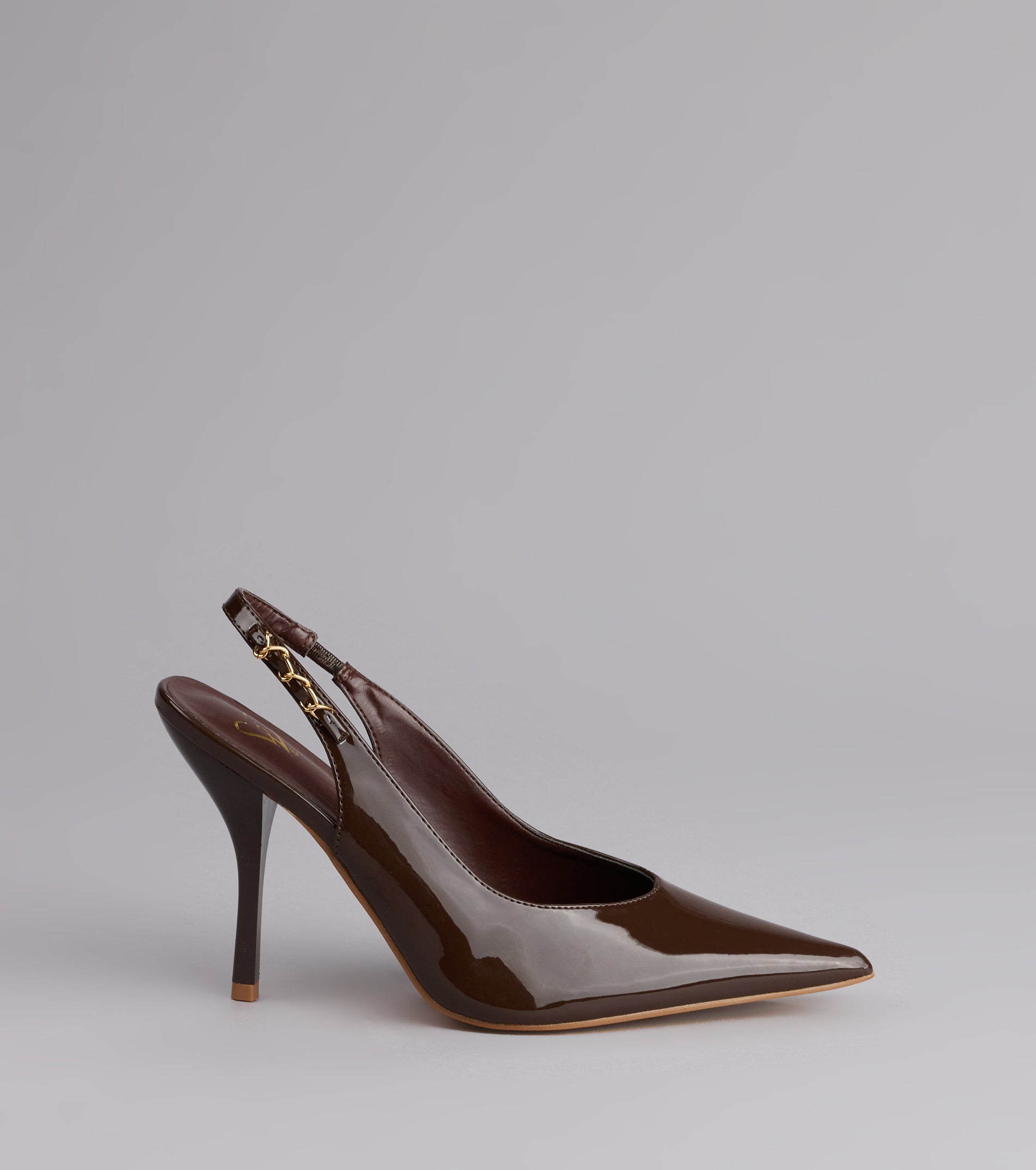 After Hours Patent Slingback Heels