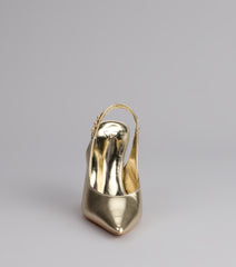 After Hours Patent Slingback Heels