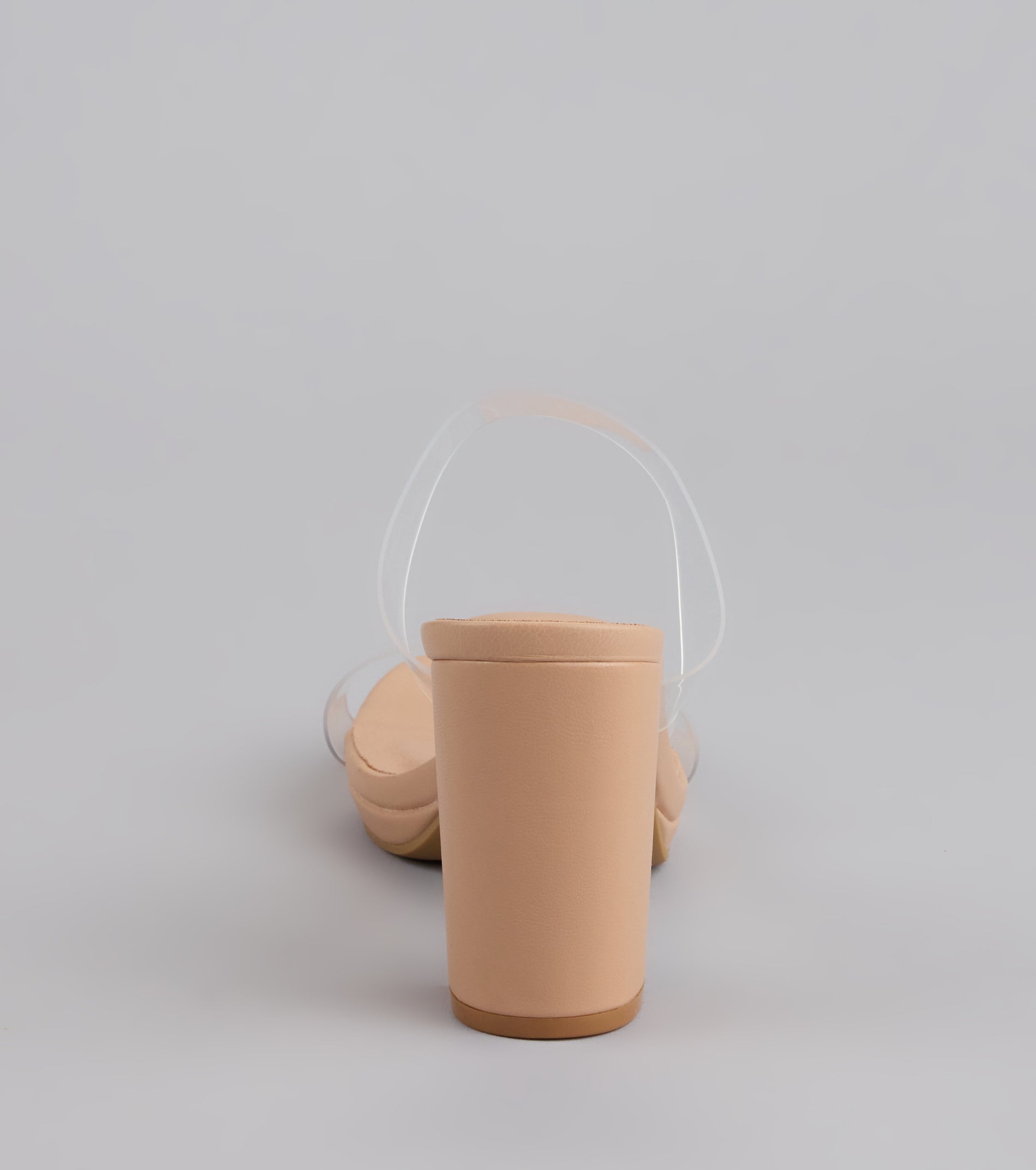 Admiring Looks PVC Platform Mules