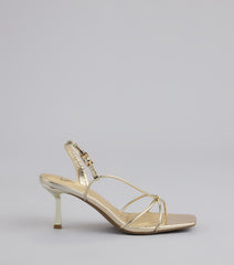 Delicately Dangerous Strappy Slingback Heels