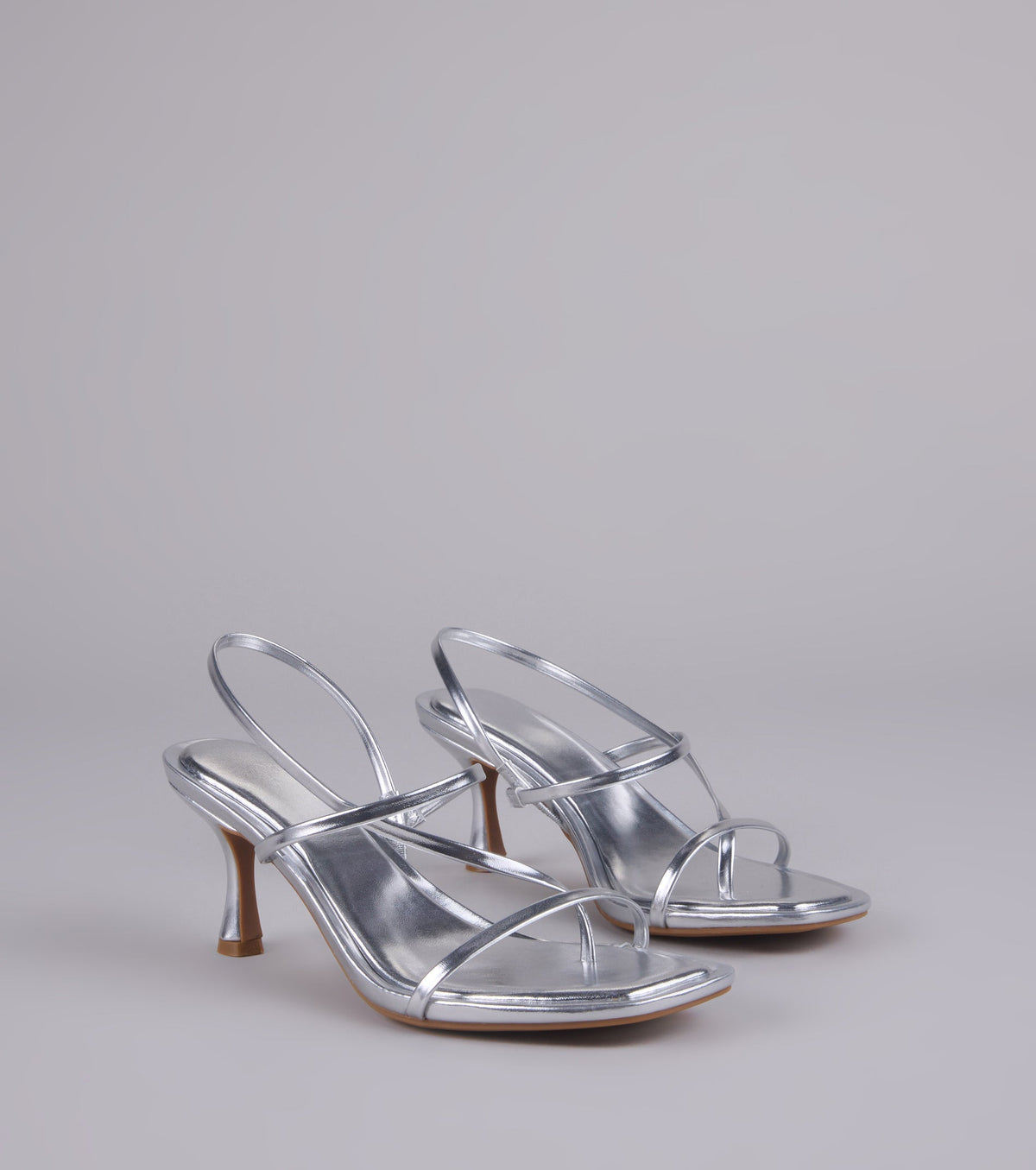 Extra Shine Metallic Kitten Heels