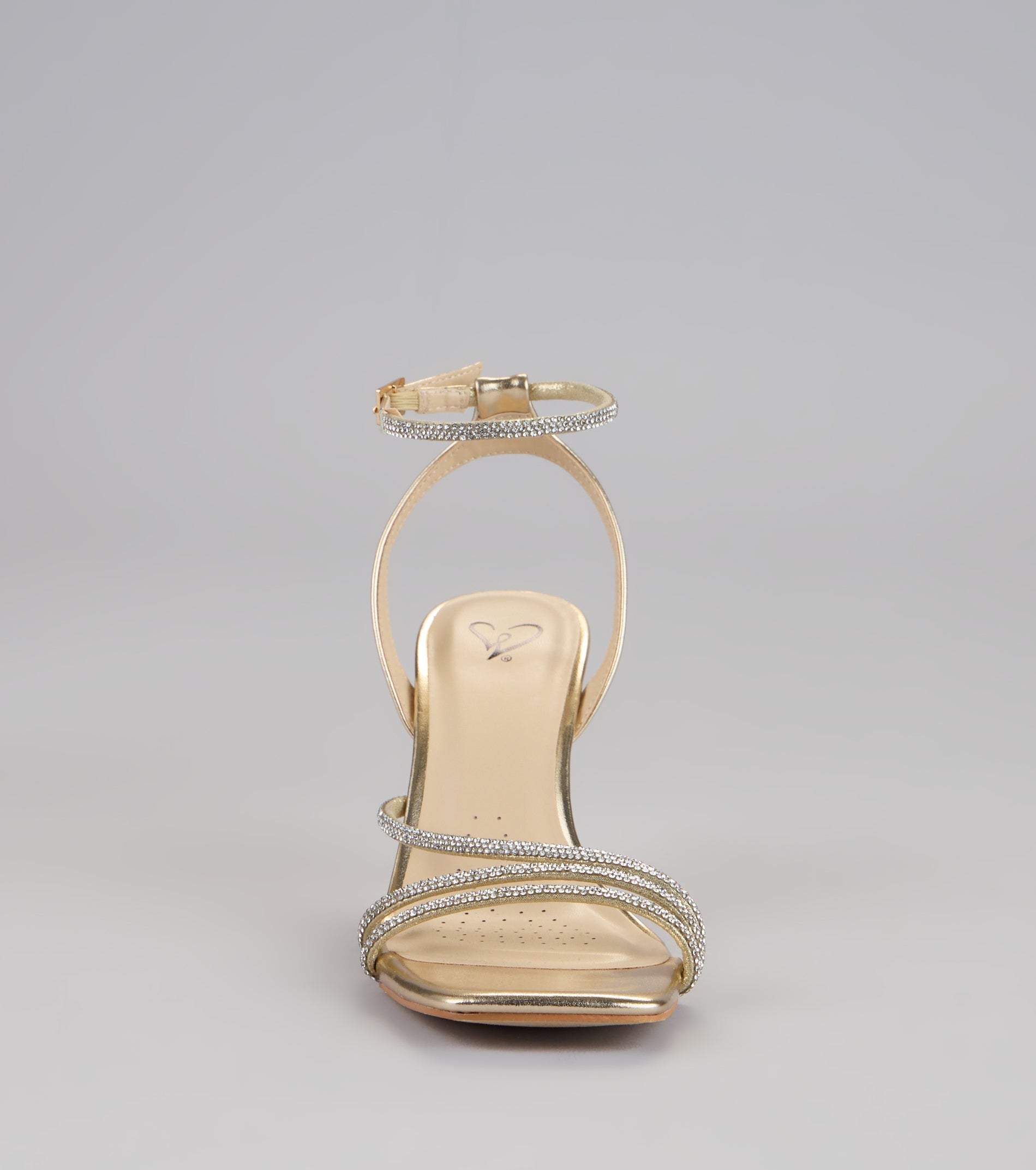 So Icy Rhinestone Kitten Stiletto Heels