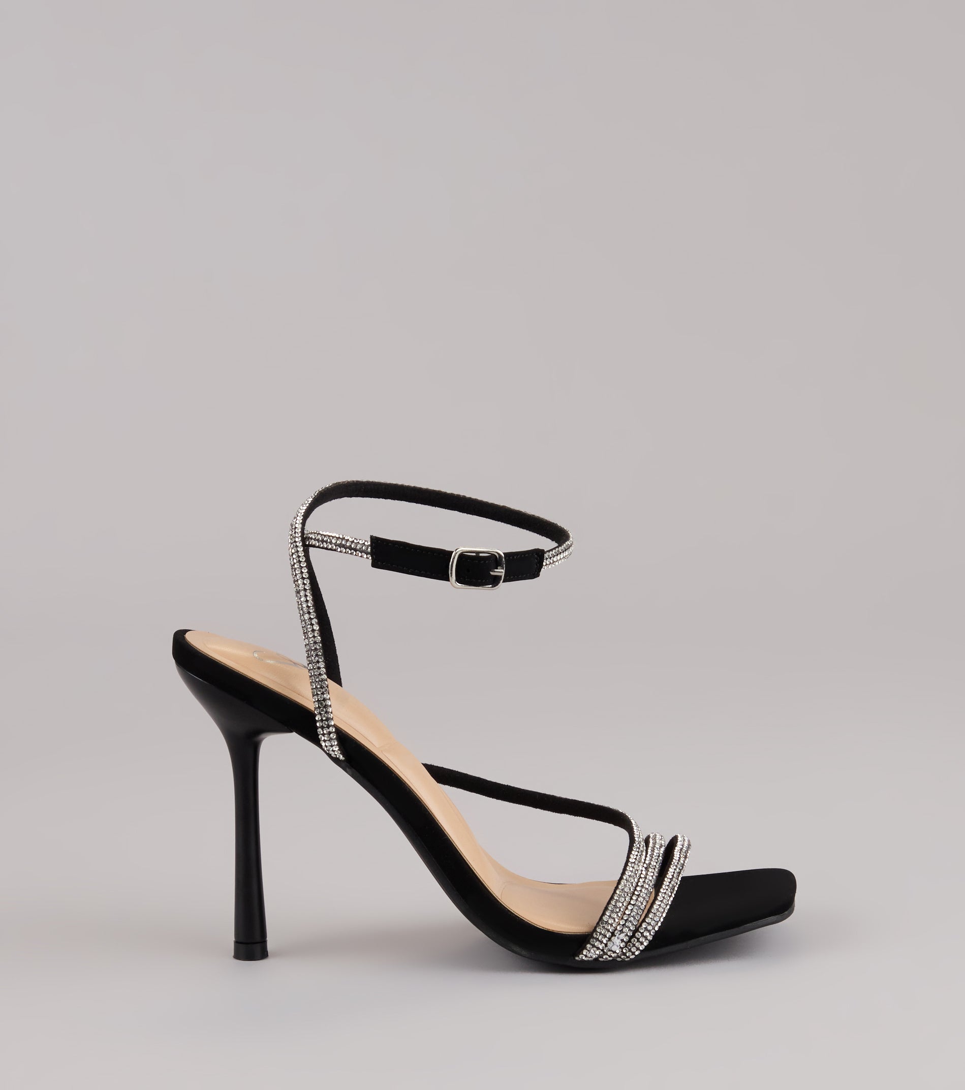 Strut With Glamour Rhinestone Stiletto Heels