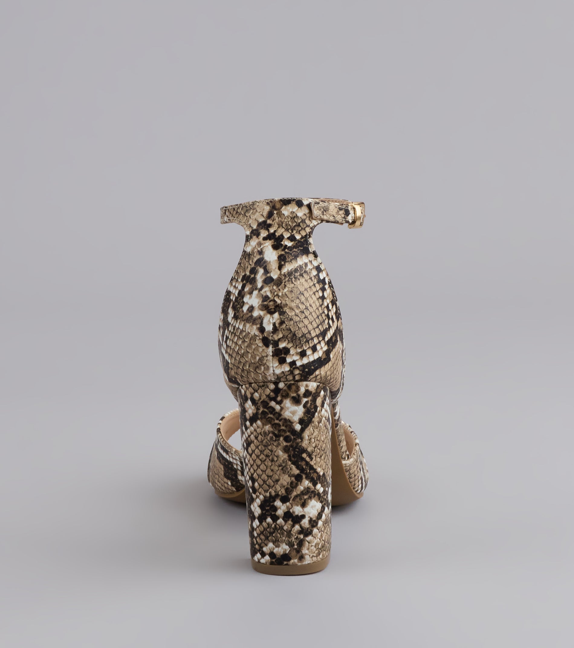 Walk It Like You Slay It Snake Print Heels