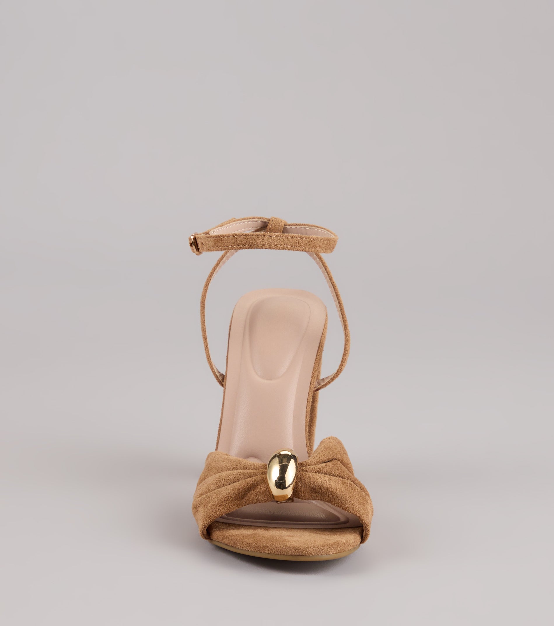 Chic Streak Faux Suede Block Heels