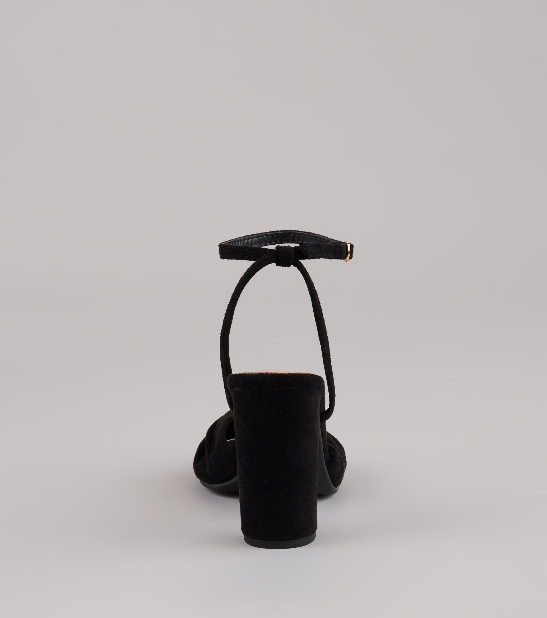 Chic Streak Faux Suede Block Heels