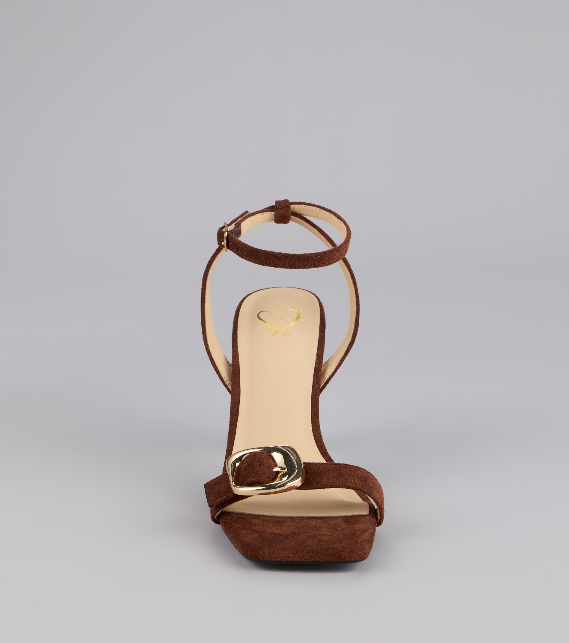 Sleek And Bold Buckle Strap Stiletto Heels