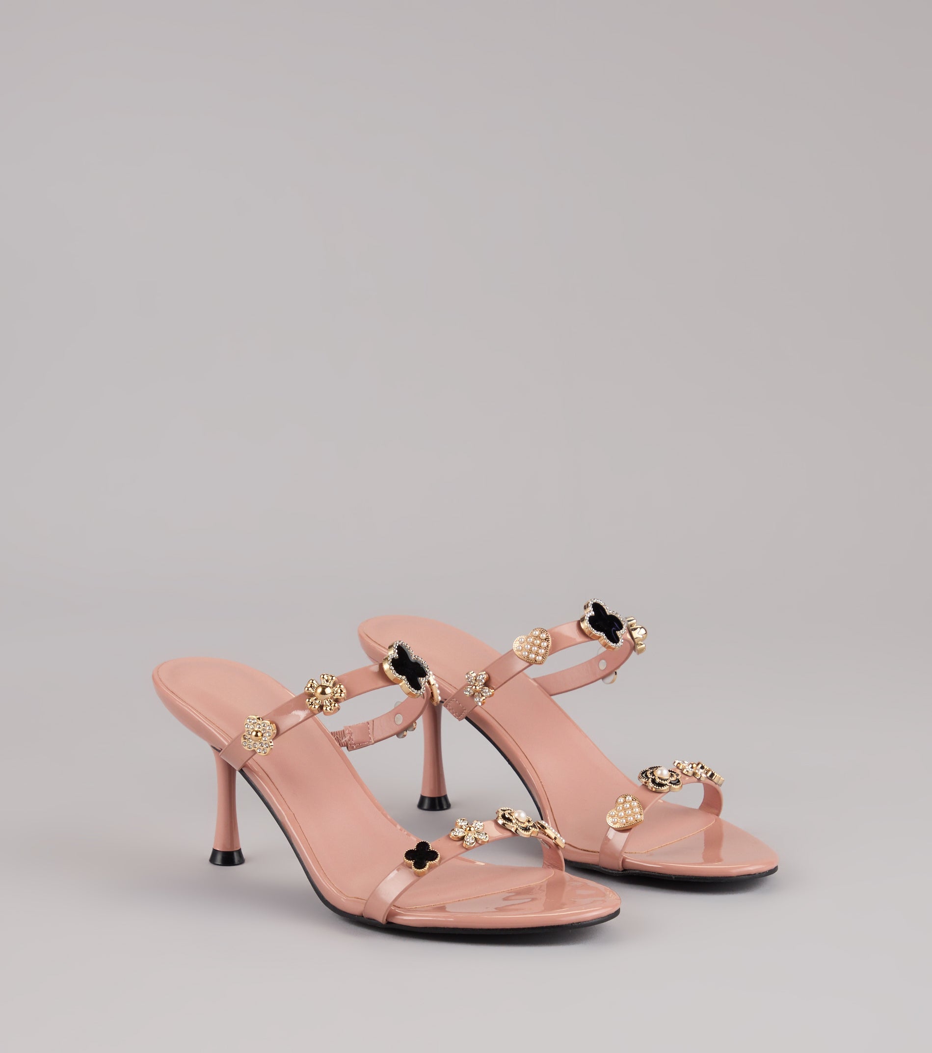 Out All Night Charm Strap Stiletto Heels