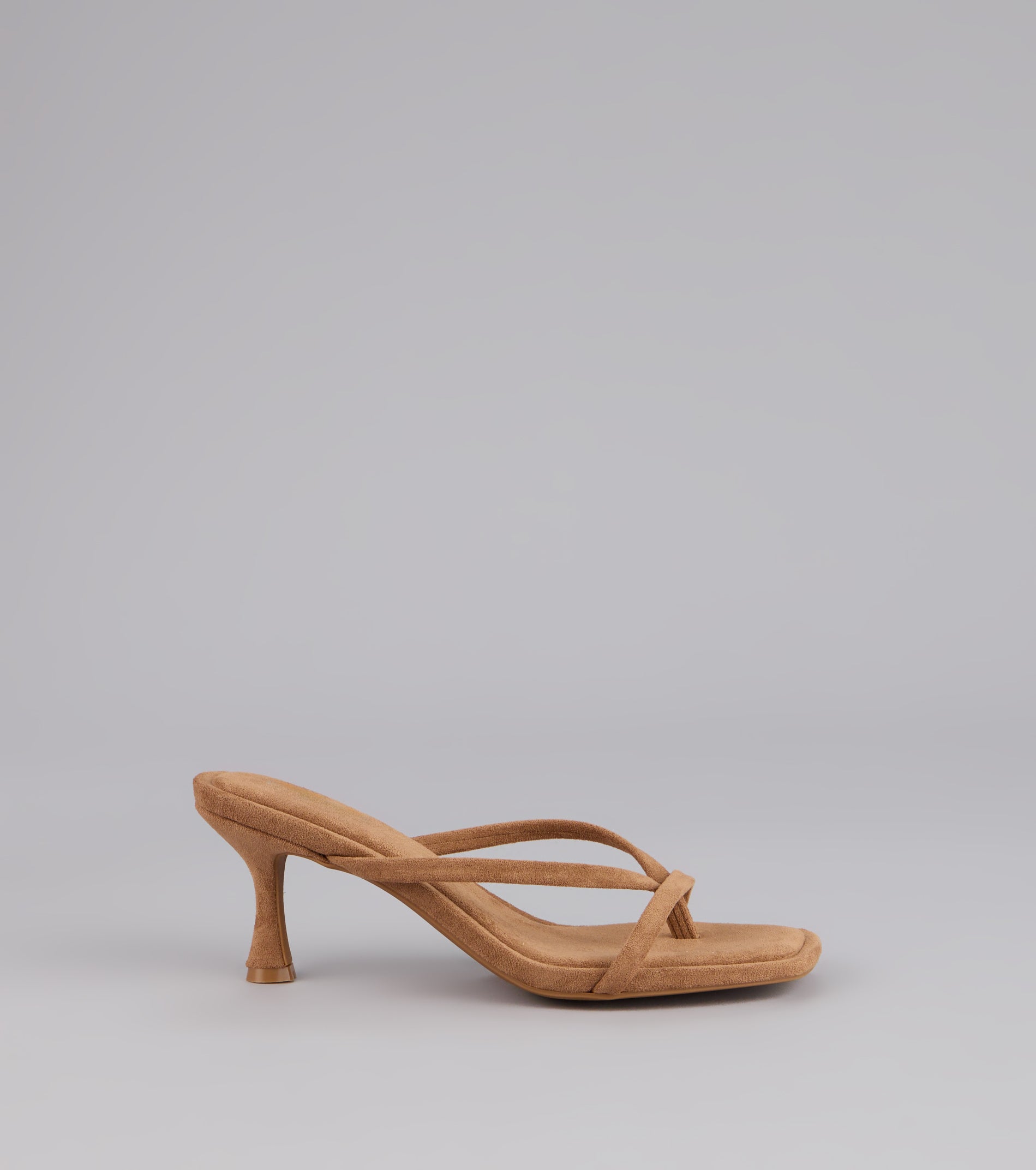 Minimal Mood Faux Suede Kitten Heels