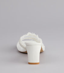 Keep It Cute Lace Strap Mules