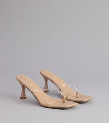 Strut And Stun Thong Mules