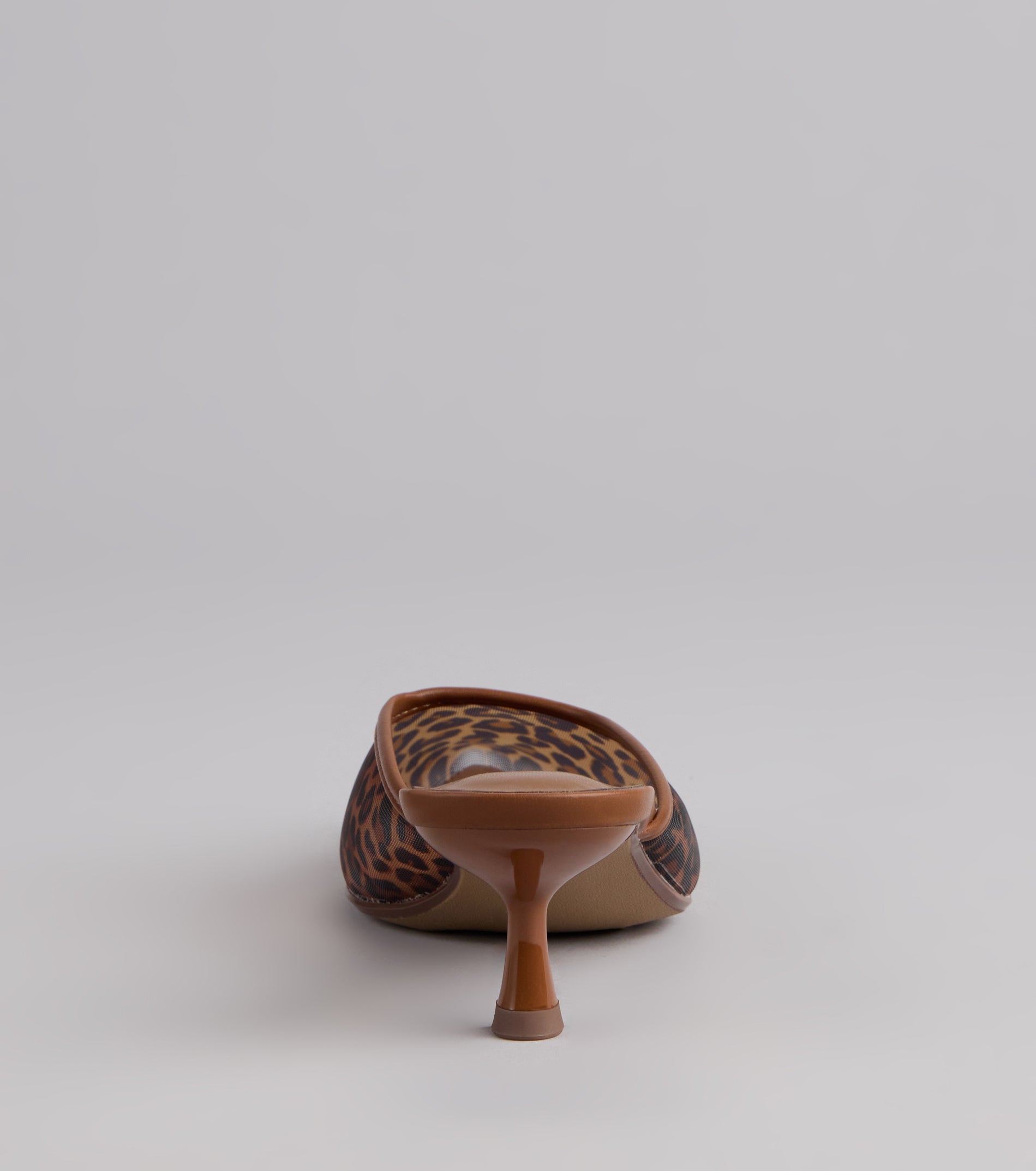 On The Prowl Mesh Leopard Kitten Pumps