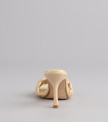 Sunny Escape Stiletto Mules