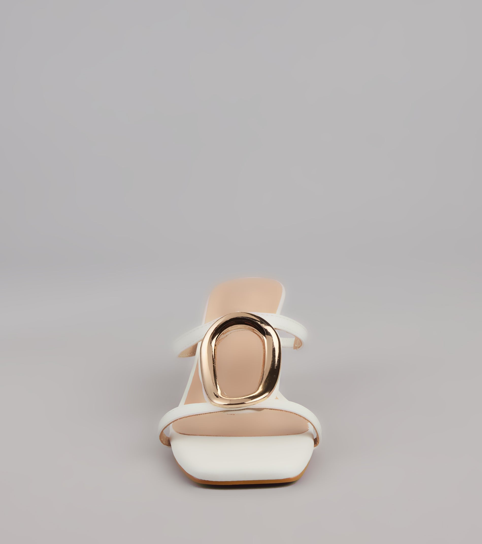 Sassy Sleek Square Toe Kitten Heels