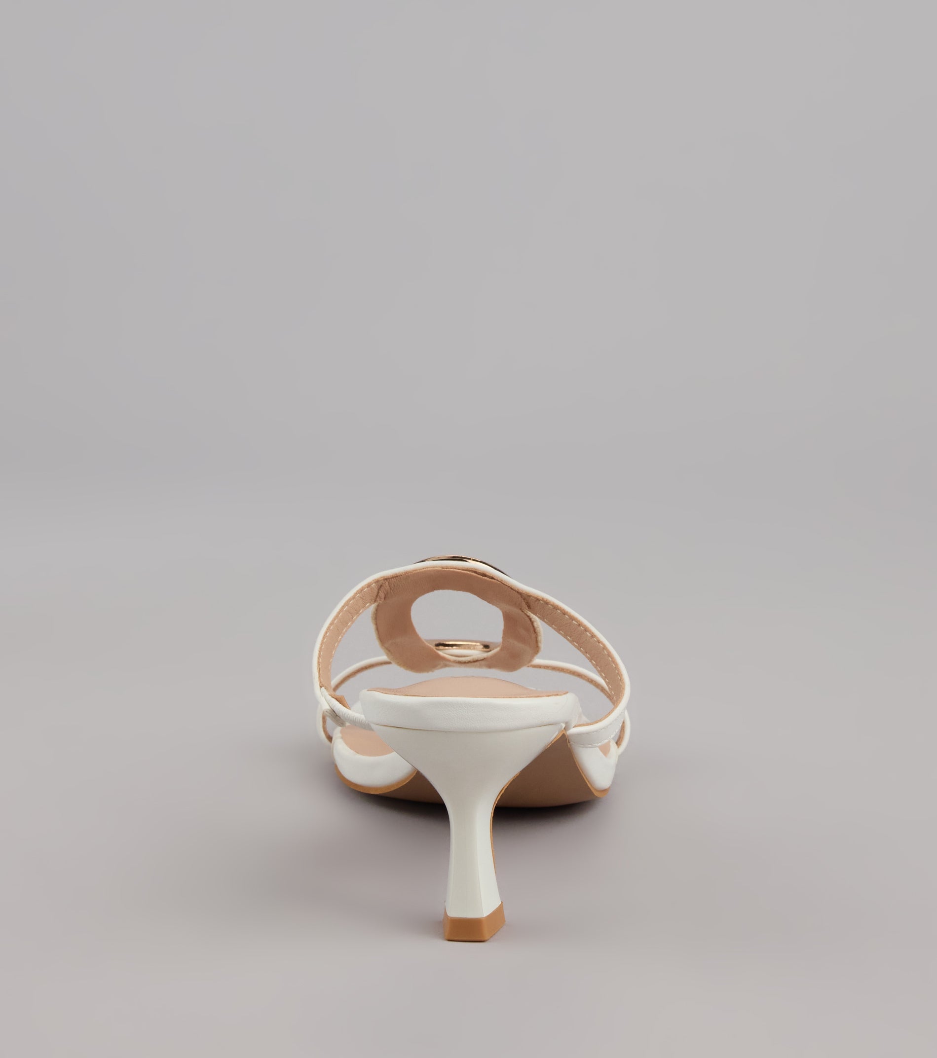 Sassy Sleek Square Toe Kitten Heels