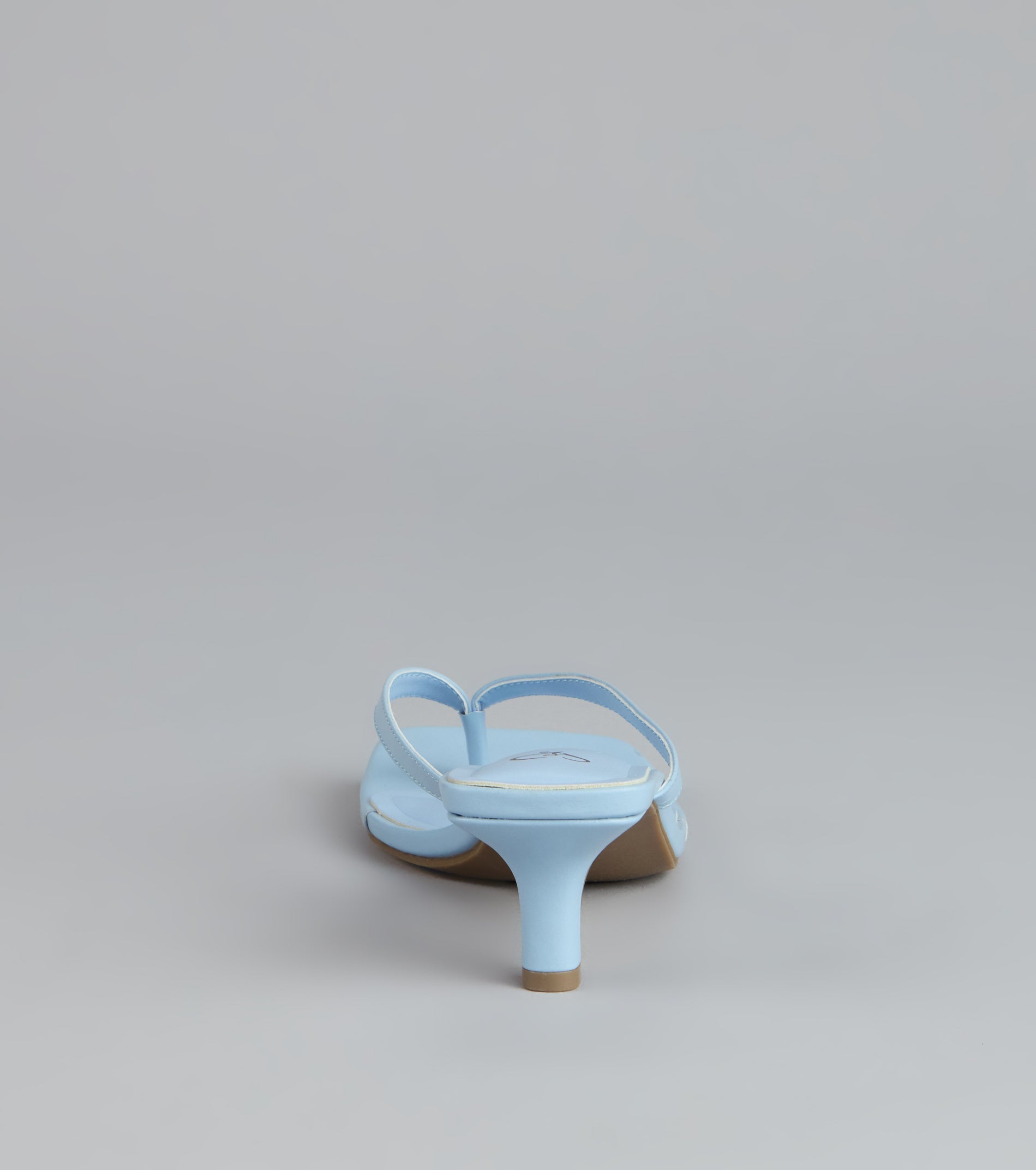 Feeling Chic Thong Square Toe Heels