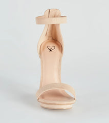 Fab Faux Suede Island Heels