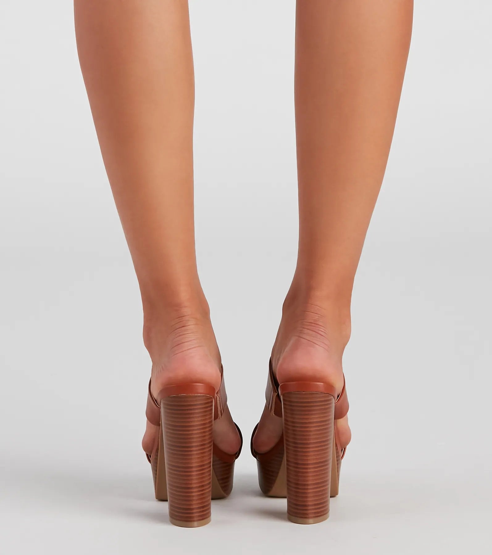 Stack Up Dual Strap Platform Mules