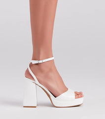 You're Cute Chunky Platform Block Heels